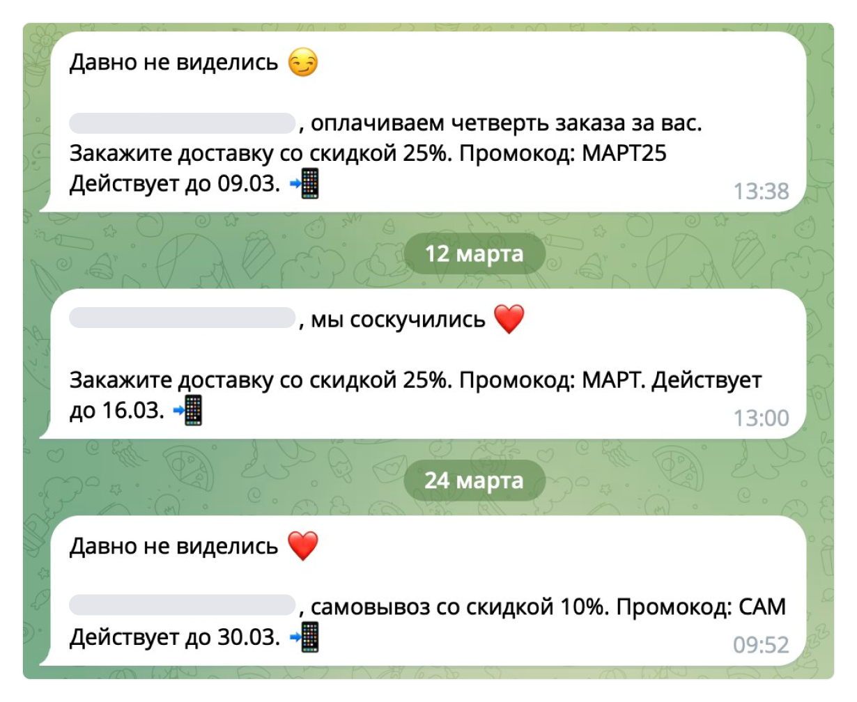 4 Сообщение В Боте